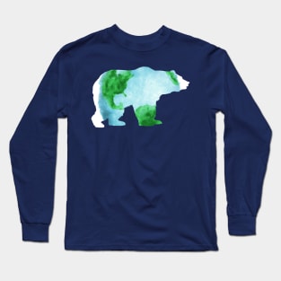 Earth Mama Bear Our Planet Protector Cool Gift For Nature Lovers Long Sleeve T-Shirt
